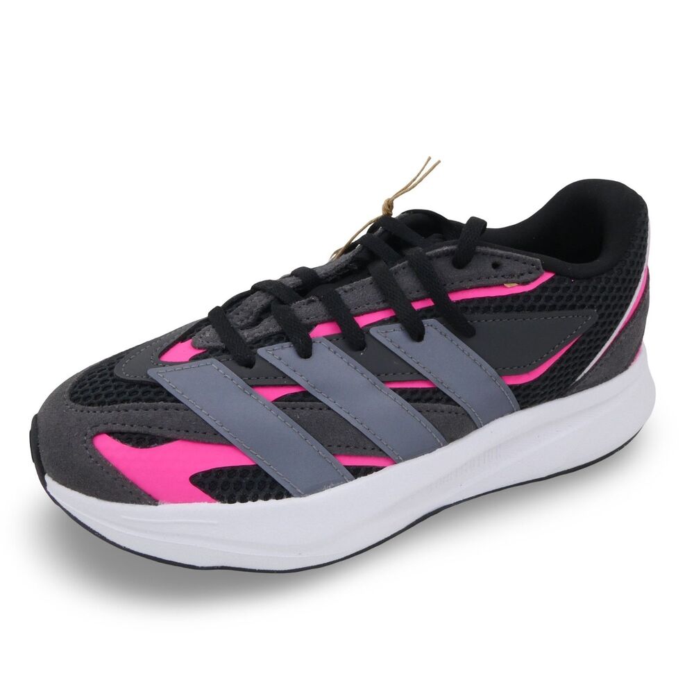 Adidas Kids US Size 3.5 Lightblaze Trainers Kids Pinl Black Gray JR1299 NWOB